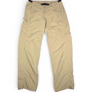 Vintage Patagonia Gi II Zip-Off Cargo Hiking Pants | Retro Khaki Nylon 32x31